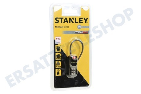 Stanley  S742-060 Stanley dreistelliges Vorhängeschloss mit Stahlseil