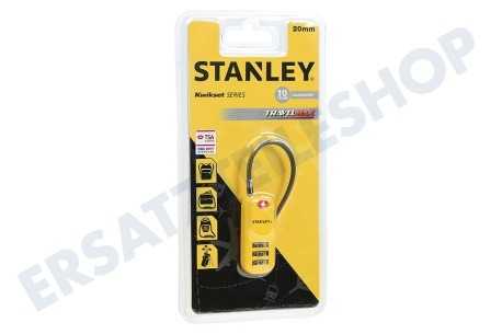 Stanley  S742-061 Stanley Vorhängeschloss 3-stellig mit Kabel