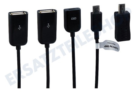 Tomtec  OTG-Kabel Micro-USB (M) auf  2x USB-A und 1x Micro-USB (F)