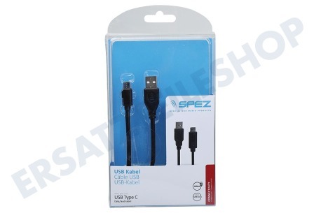 Spez  USB Kabel Typ A zuTyp C 180cm Schwarz