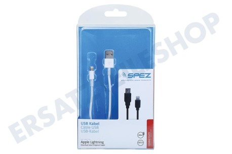 Apple  USB Anschlusskabel Apple-8-Pin-Lightning Anschluss , 200cm, Weiß