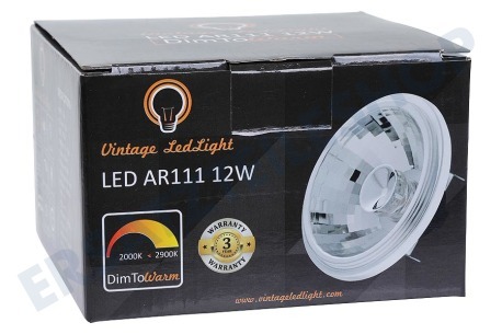 Vintage LedLight  LED AR111 G53 DimToWarm 2900-2000K 12 Watt, 24 Grad