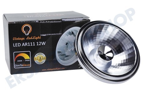 Vintage LedLight  LED AR111 G53 DimToWarm 2900-2000K 12 Watt, 24 Grad