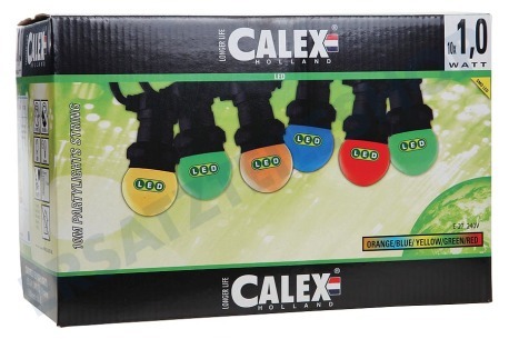 Calex  473450 Calex LED Party-Lichter auf Kabel 10mtr E27 P45 10x1W