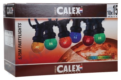 Calex  436306 Calex Party Beleuchtung auf Kabel 5,75Meter E27 P45 10x15W