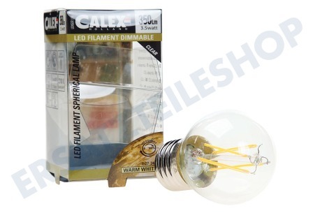 Calex  474483 Calex LED Vollglas Filament Miniglobe Klar 3.5W 350lm