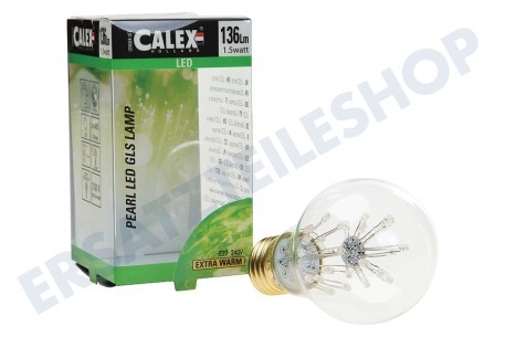 Calex  Calex Pearl LED Standardlampe 240V 1.5W E27 A60, 30 LEDs