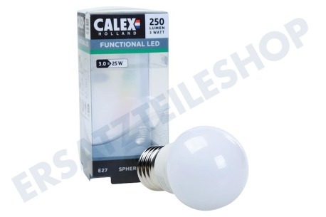 Calex  472746 Calex LED-Kugel-Lampe 240V E27 3Watt P45, Flamme 200 Lumen