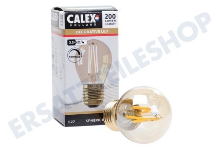 Calex  474486 Calex LED Filament Kugellamp 3.5W E27 G45 Dimmbar