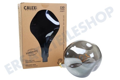 Calex  2101001700 Calex XXL Organic EVO LED Dimmbar 6W E27 PS165 Titanium