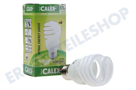 Calex  756396 Calex T2 Twister Energiesparlampe 240V 15W E27, 2700K