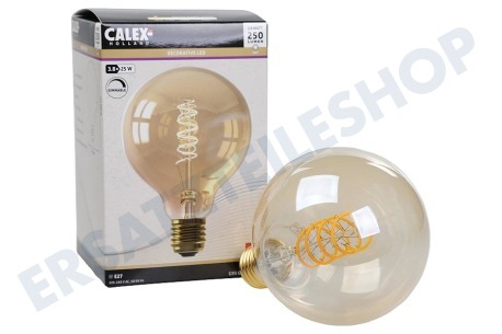 Calex  1001000900 LED Vollglas Flex Filament Kugellampe E27 3,8 Watt