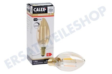 Calex  1101005200 LED Vollglas Filament Kerzenlampe 3,5 Watt, 250lm E14