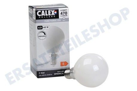 Calex  1101004700 LED Vollglasfaden Softline Kugellampe 4,5 Watt, E14