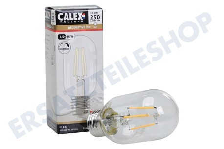 Calex  1101004000 LED-Vollglas-Langfaden-Röhrenlampe 3,5 Watt, E27