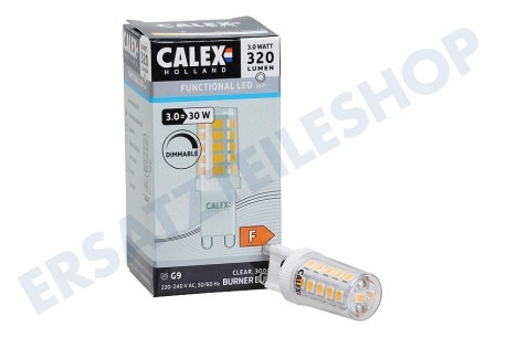 Calex  1301003100 Vollglas-LED-Lampe 220-240 Volt, 3W G9