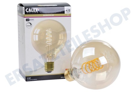 Calex  1001002100 Flex Filament G95 Globe Gold Dimmbare LED-Lampe E27 5,5 Watt