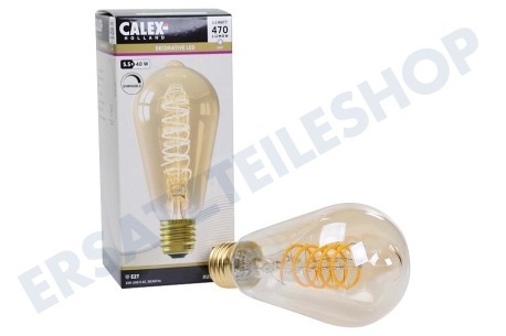 Calex  1001002000 LED Vollglas Flex Filament Rustikal Lampe E27 5,5 Watt