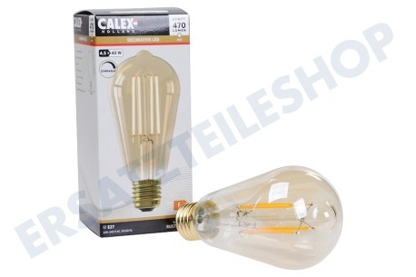 Calex  1101002100 LED Straight Filament Rustic Lampe E27 4,5 Watt