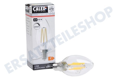 Calex  1101006700 LED-Kerze B35 hell Straight Filament E14 4,5 Watt