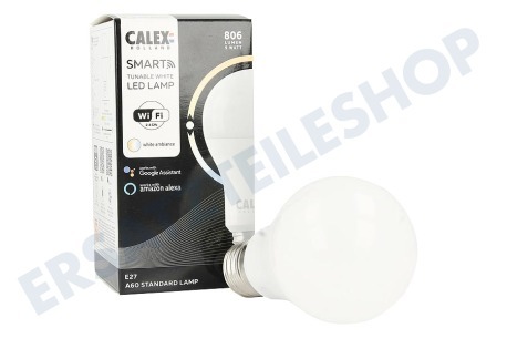 Calex  Smart LED Standardlampe E27 CCT Dimmbar 9,4 Watt