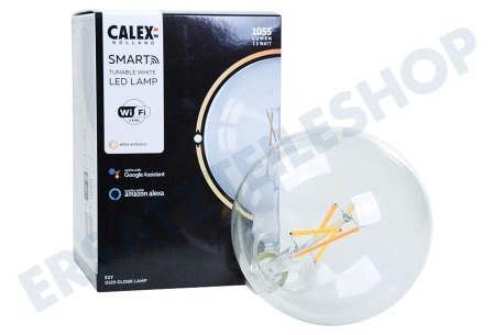 Calex  Smart LED Filament Clear Globelamp E27 Dimmbar
