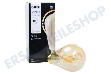 Calex  Smart LED Filament Rustikale Goldlampe E27 Dimmbar