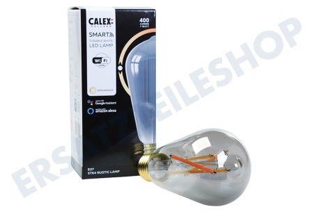 Calex  Smart LED Filament Rustikale Smokey Lampe E27 Dimmbar