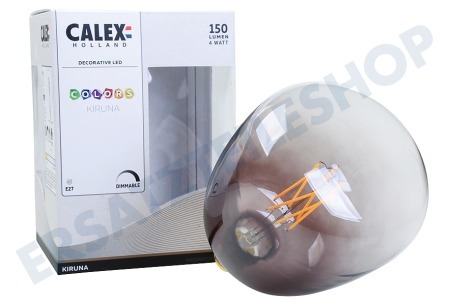 Calex  Colors Kiruna Moonstone Black LED Lampe 4 Watt, dimmbar