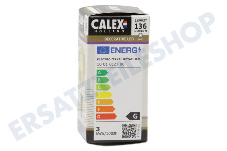 Calex  1001002700 Bullet LED Lampe Flexible Filament Gold E14 Dimmbar