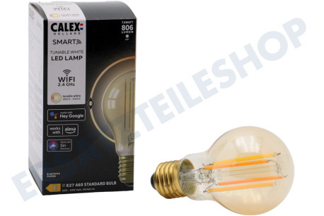 Calex  Smart LED Filament Gold Standardlampe E27 Dimmbar