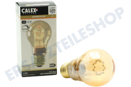 Calex  LED Glasfaser Standard A60 Gold SMD E27 3,5 Watt, dimmbar