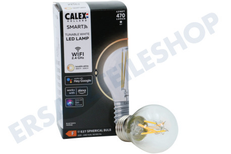 Calex  Intelligente LED-Filament-Kugellampe P45 E27, dimmbar