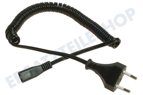 Easyfiks  Kabel 2.5A 230V Spiralkabel schwarz 1.8M