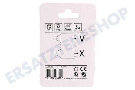 Q-Link  Sicherung 16A 500V grau, 16 Ampere