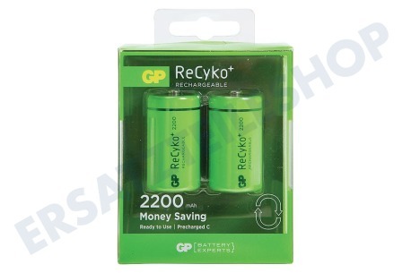 GP  LR14 ReCyko+ C 2200 - 2 wiederaufladbare Batterien
