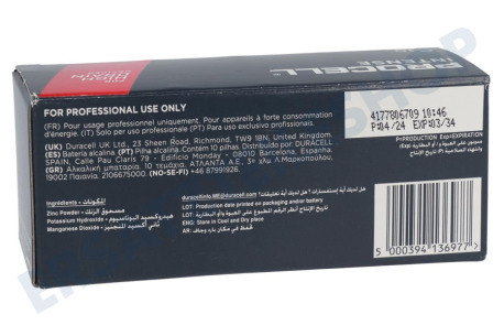 Duracell  LR14 Duracell Industrial Alkaline C / LR14 10er Pack