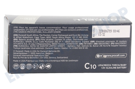 Duracell  LR14 Duracell Industrial Alkaline C / LR14 10er Pack