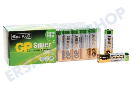 GP  LR6 Super Alkaline AA - 40 Batterien