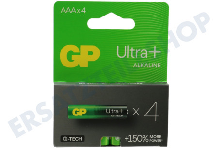 GP  LR03 AAA-Batterie GP Alkaline Ultra Plus 1,5 Volt, 4 Stück
