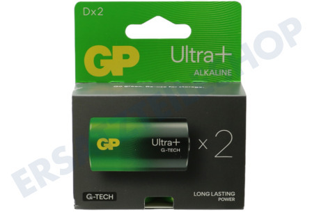 GP  LR20 D Batterie GP Alkaline Ultra Plus 1,5 Volt, 2 Stück