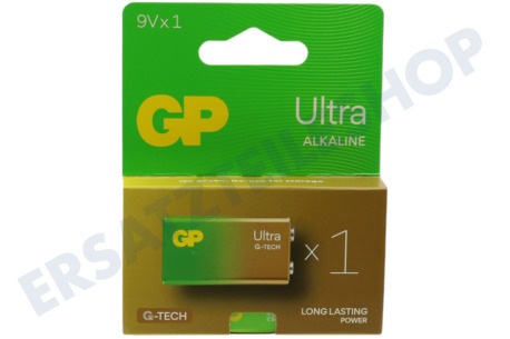 GP  6LR61 9 Volt, Batterie GP Alkaline Ultra