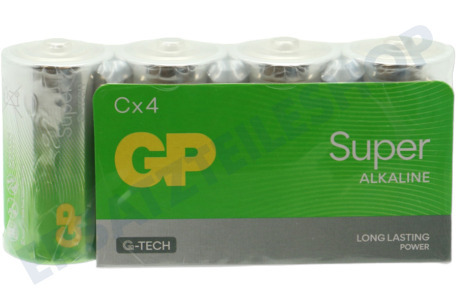 GP  LR14 C-Batterie GP Super Alkaline Multpack 1,5 Volt, 4 Stück