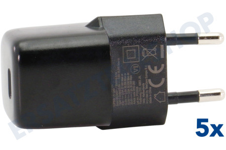 Universell  USB Ladegerät 30 Watt, USB-C PD-Wandladegerät, Schwarz
