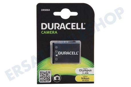 Duracell  DR9664 Akku Nikon EN-EL10, Casio NP-80 Li-Ion 3,7V 700mAh