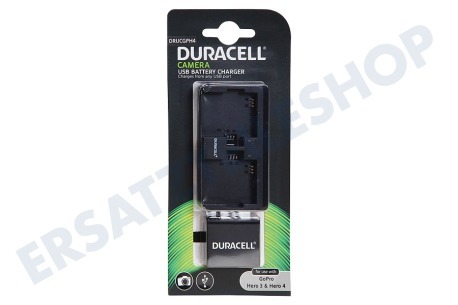 Duracell  DRUCGPH4 USB-Ladegerät mit Batterie H4 GoPro Hero 3, Hero 4