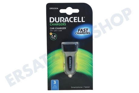 Duracell  DR5030A Einzel USB Car Charger 5V / 2,4A