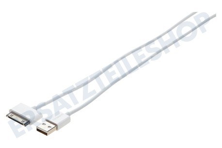 Duracell  USB5011W USB-Kabel Apple-30-Pin-Dock-Anschluss 100cm Weiß
