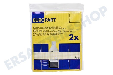 Europart  Filter Dunstabzugshaube flach + Sättigungsfarben