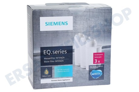 Siemens Kaffeemaschine TZ70033A Wasserfilter EQ Serie, 3 Stück